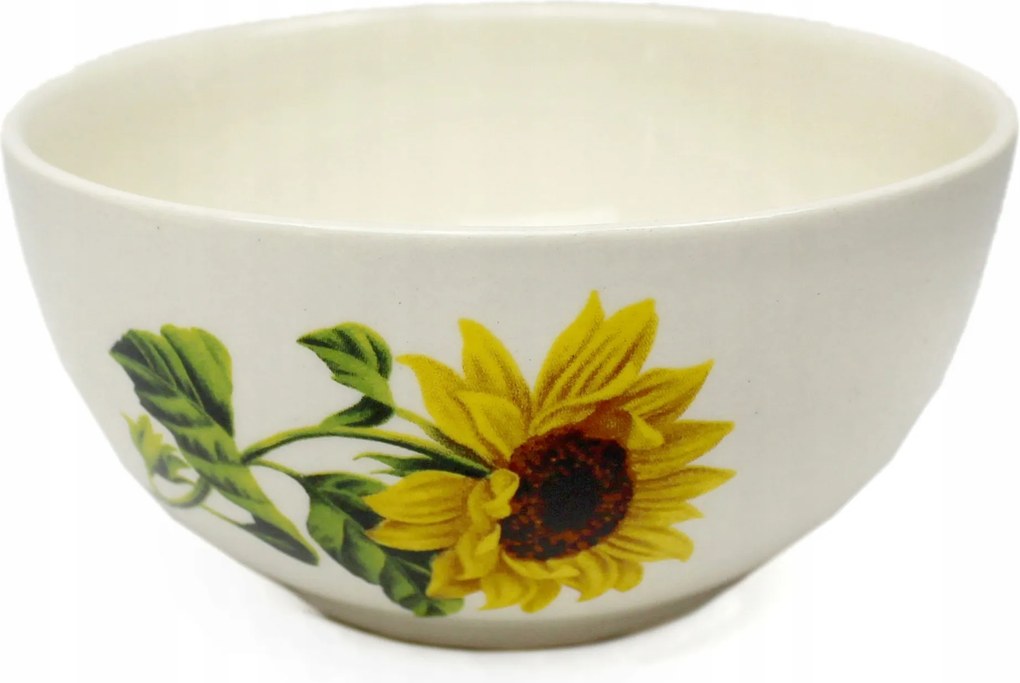 Kis tál 0,6l Ø-14 cm napraforgó motívummal díszítve