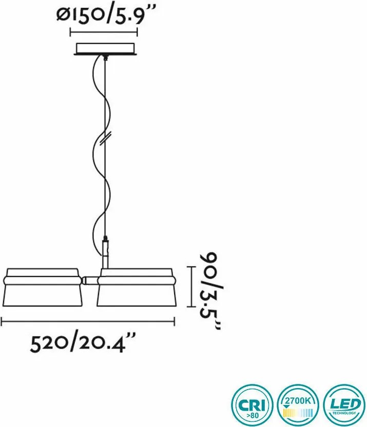 Függeszték Fa LOOP FARO 29397