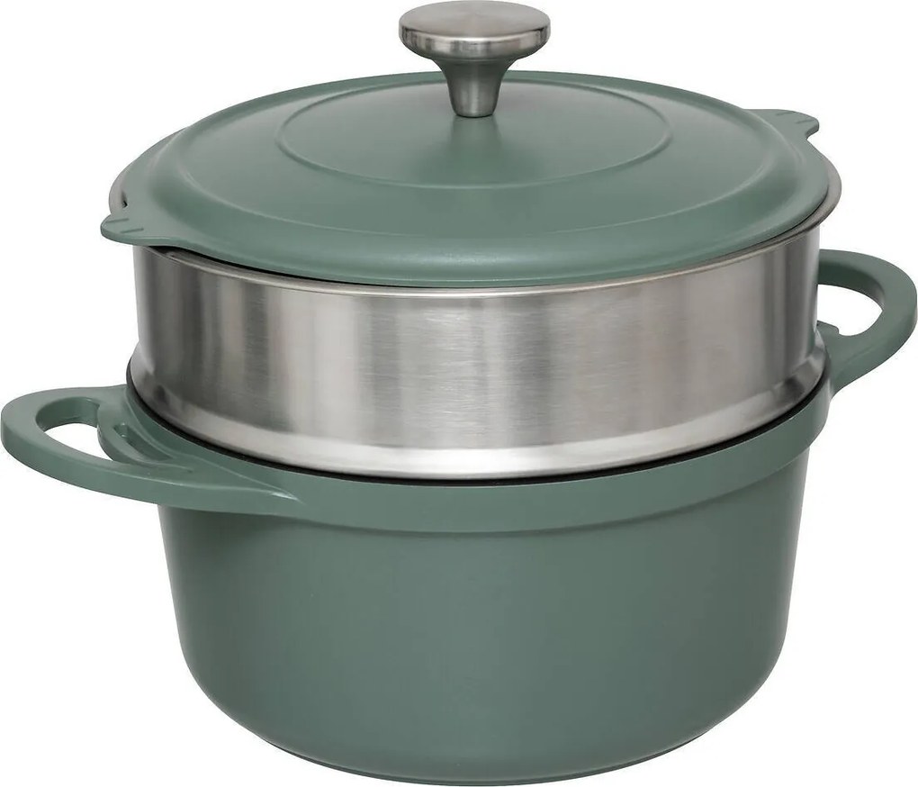 Rozsdamentes Acél Pároló Edény Szürke 26X7,8 4 Részes