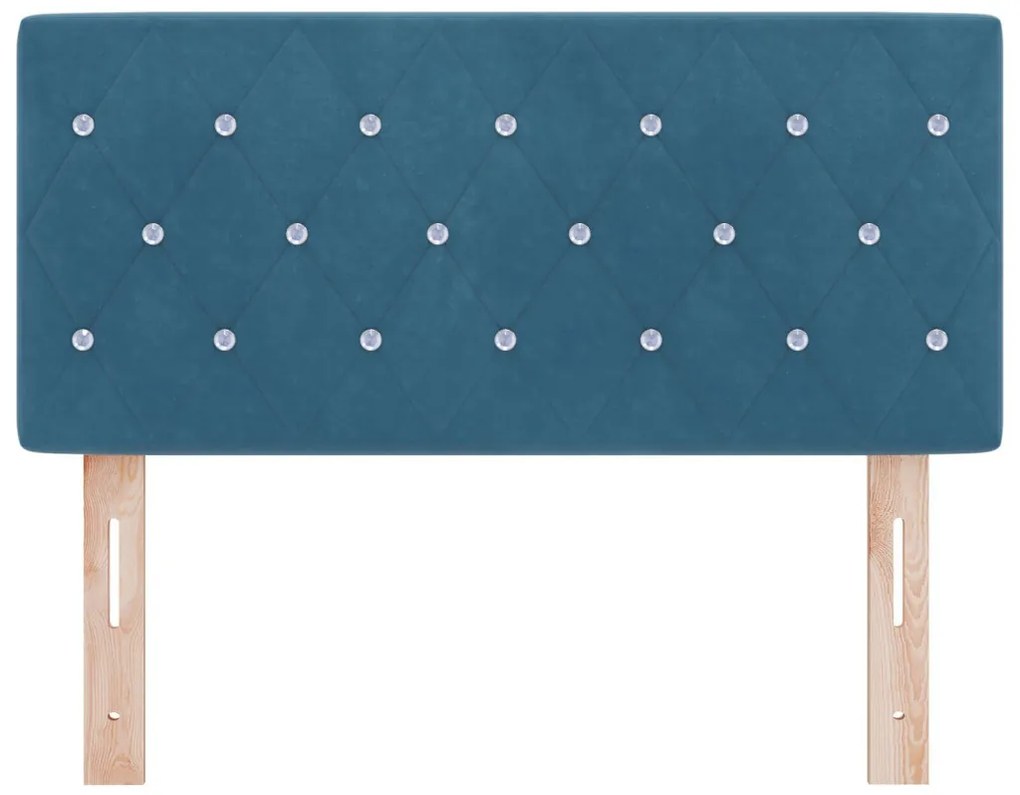 Bársony Fejtámla Argyle fejtámlával Sötét kék 100 cm Bársony