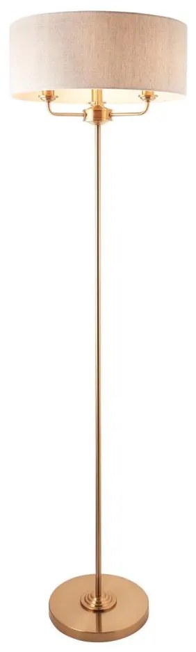 Endon 110724 - Állólámpa HIGHCLERE 1xE14/40W/230V bézs/réz