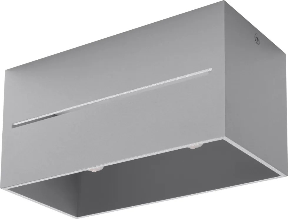 SOLLUX SL-0385 LOBO Kocka Mennyezeti Lámpa Szürke G9 IP20
