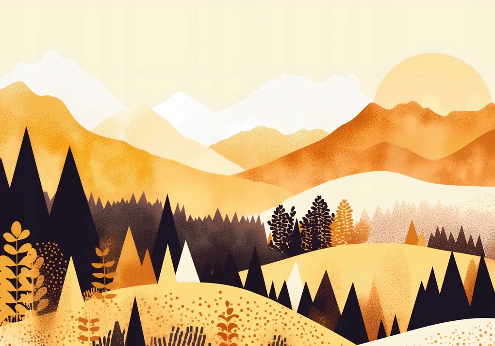 Poszter 66,5x46,5cm Arany Nyugat virágzásban