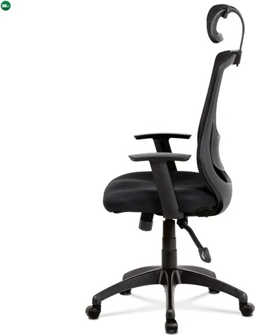 Fekete Hálós Irodai Szék, Szinkron Mechanikával. KA-A186 BK