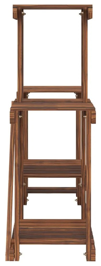 tömör fenyőfa virágtartó állvány 90 x 25 x 73,5 cm