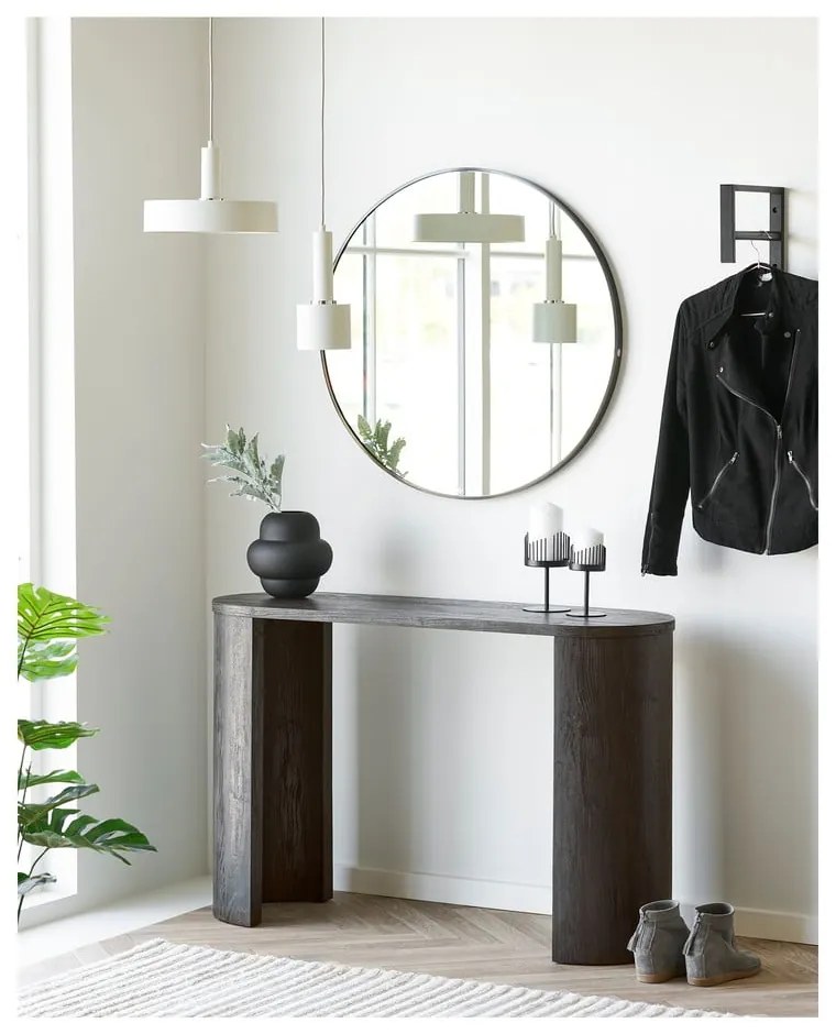 Fekete üveg váza (magasság 20 cm) Vera – House Nordic