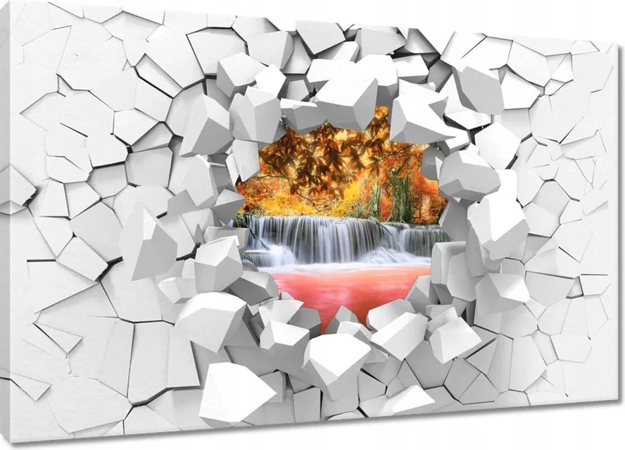 Vászonkép 120x80 Narancssárga vízesés