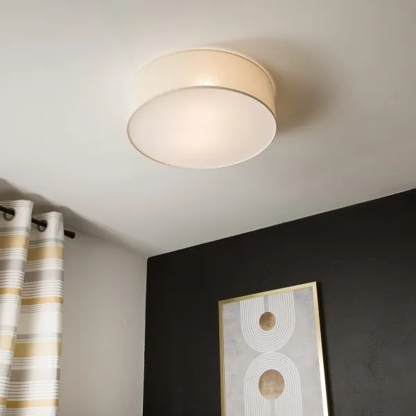 Mennyezeti lámpa SIRJA DOUBLE 4xE27/15W/230V átm. 45 cm krémes