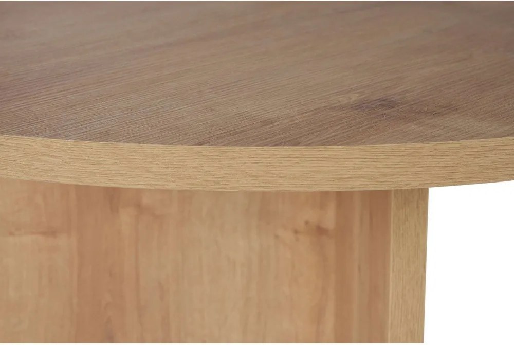 Étkezőasztal tölgyfa dekorral 90x200 cm Sabella – Kalune Design