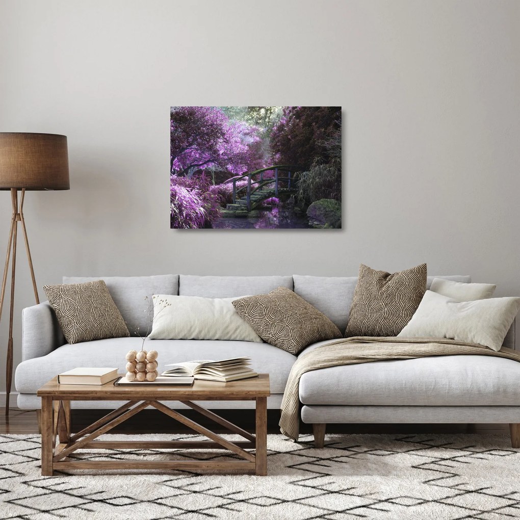 Kép - Misztikus kert (üvegen) (70x50 cm)