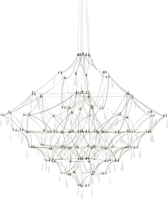KING HOME MSE1501100125 CONSTELATION Modern Led Függesztett Lámpa Ezüst LED IP20