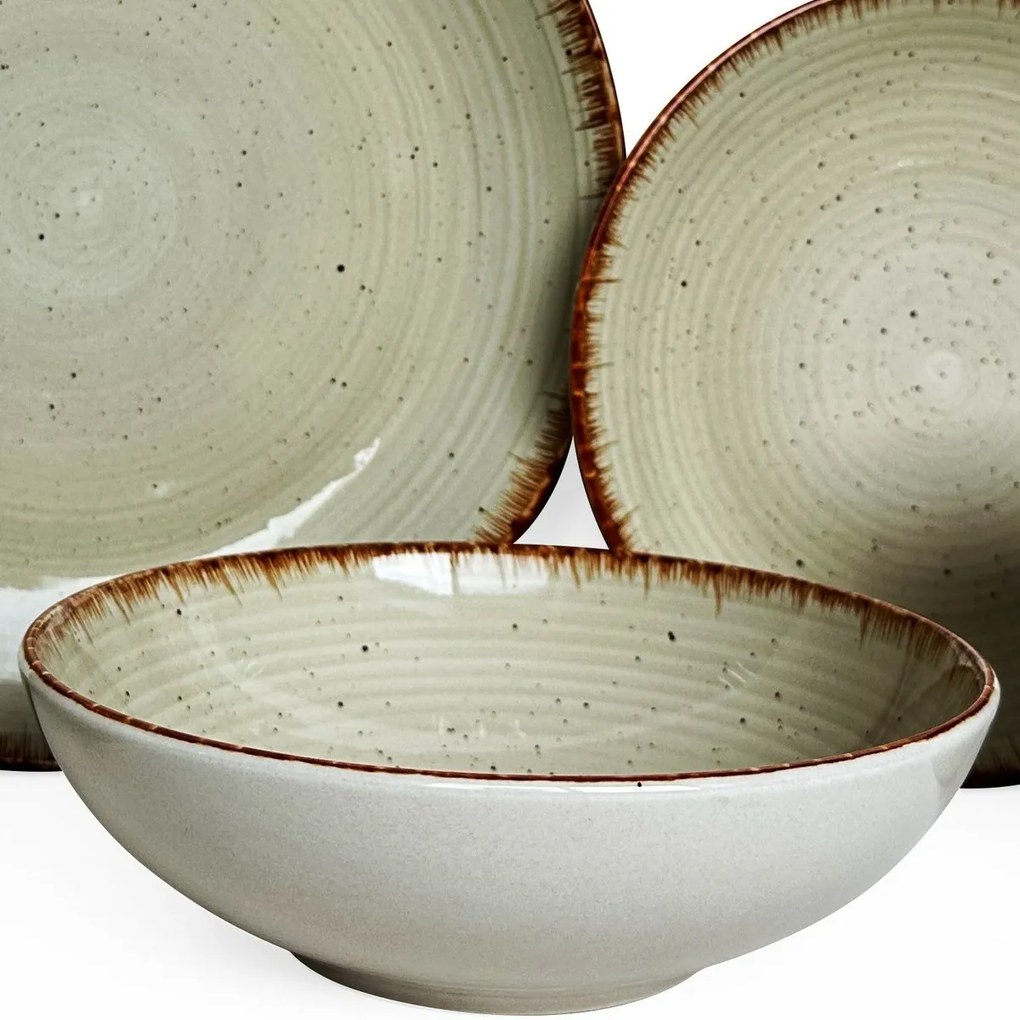 Banquet Spiral Ivory étkészlet, 30 db