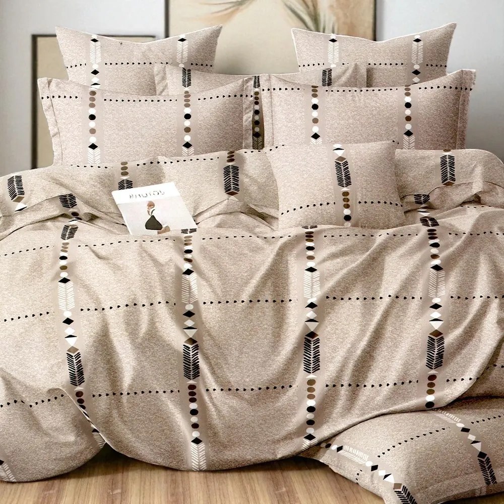 Homa ALEVA STILL 3 részes flanel ágynemű 140x200 cm