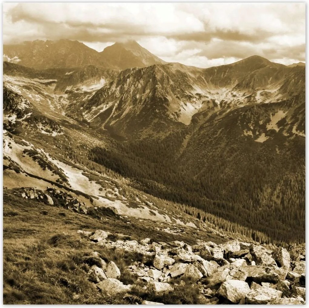 Poszterek 30x30 Tátra Lengyel hegyek Kilátás