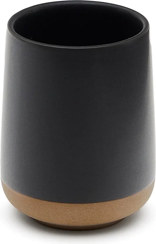 Sötétszürke kerámia fogkefetartó pohár Silma – Kave Home