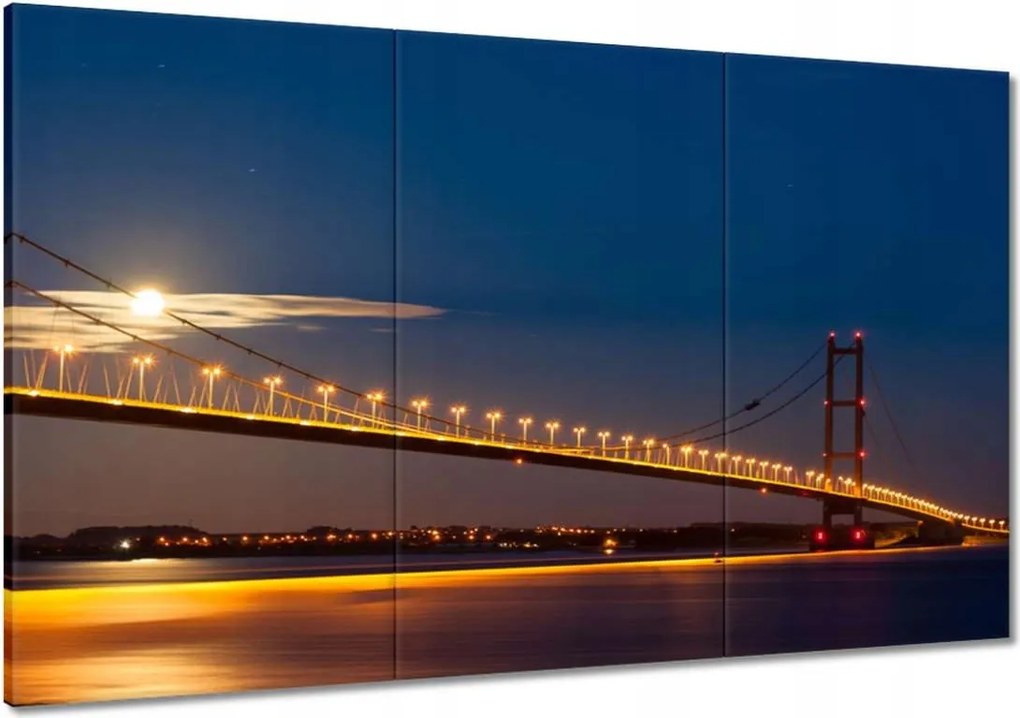 Festmények 120x80 Híd az éjszakában