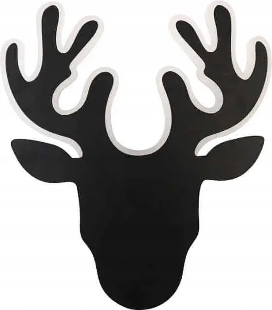 Led fali lámpa modern fekete szarvas hálószoba Abigali