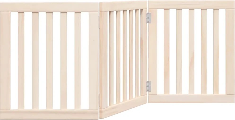 vidaXL összecsukható kutyakapu 3 panelből, 150 cm, nyárfa