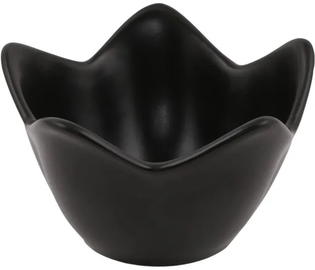 6 darab Lotus kerámia tál 11,8 cm, fekete