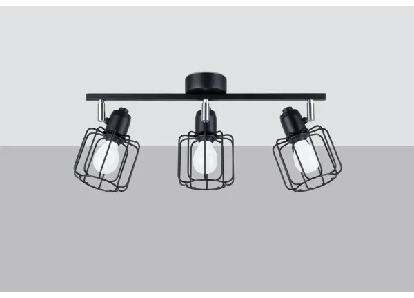 Sollux SL.1116 - Spotlámpa BELUCI 3xE14/40W/230V fekete