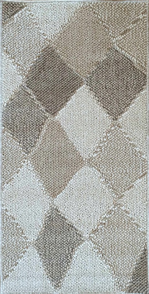 Hurok zsinóros szőnyeg 60x110cm , bézs külső-belső boho stílus