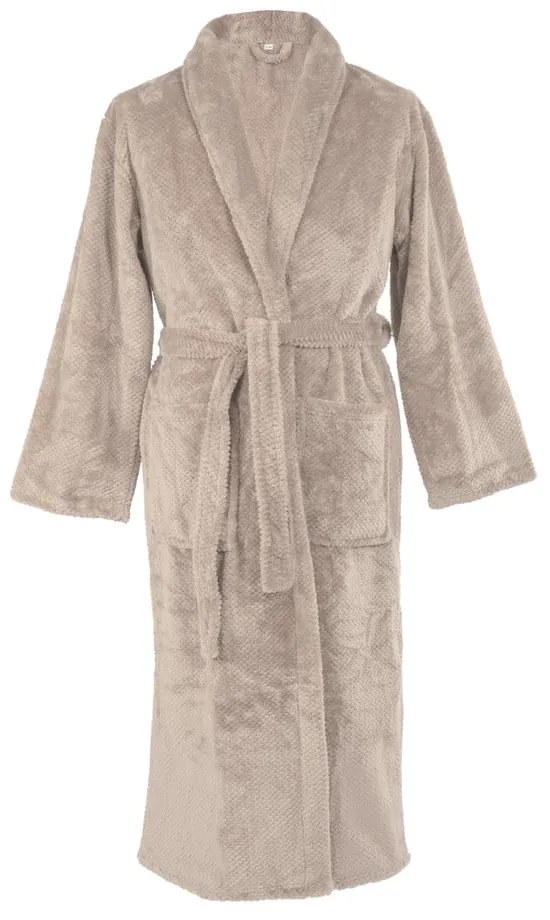 Szürkésbarna mikroplüss fürdőköpeny L/XL Pippa – Tiseco Home Studio