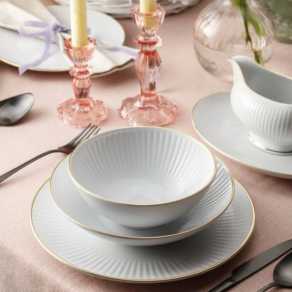 Saláta tálaló 17 cm Dalia Arany vonal Chodzież