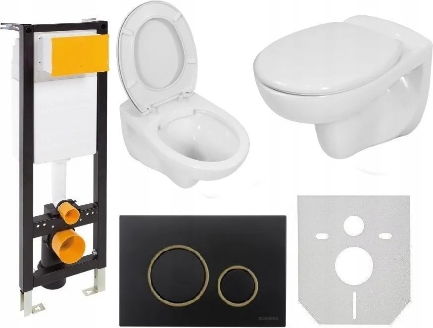 Eco Box Vela rejtett szerelőkeret szett, matt fekete, Pln