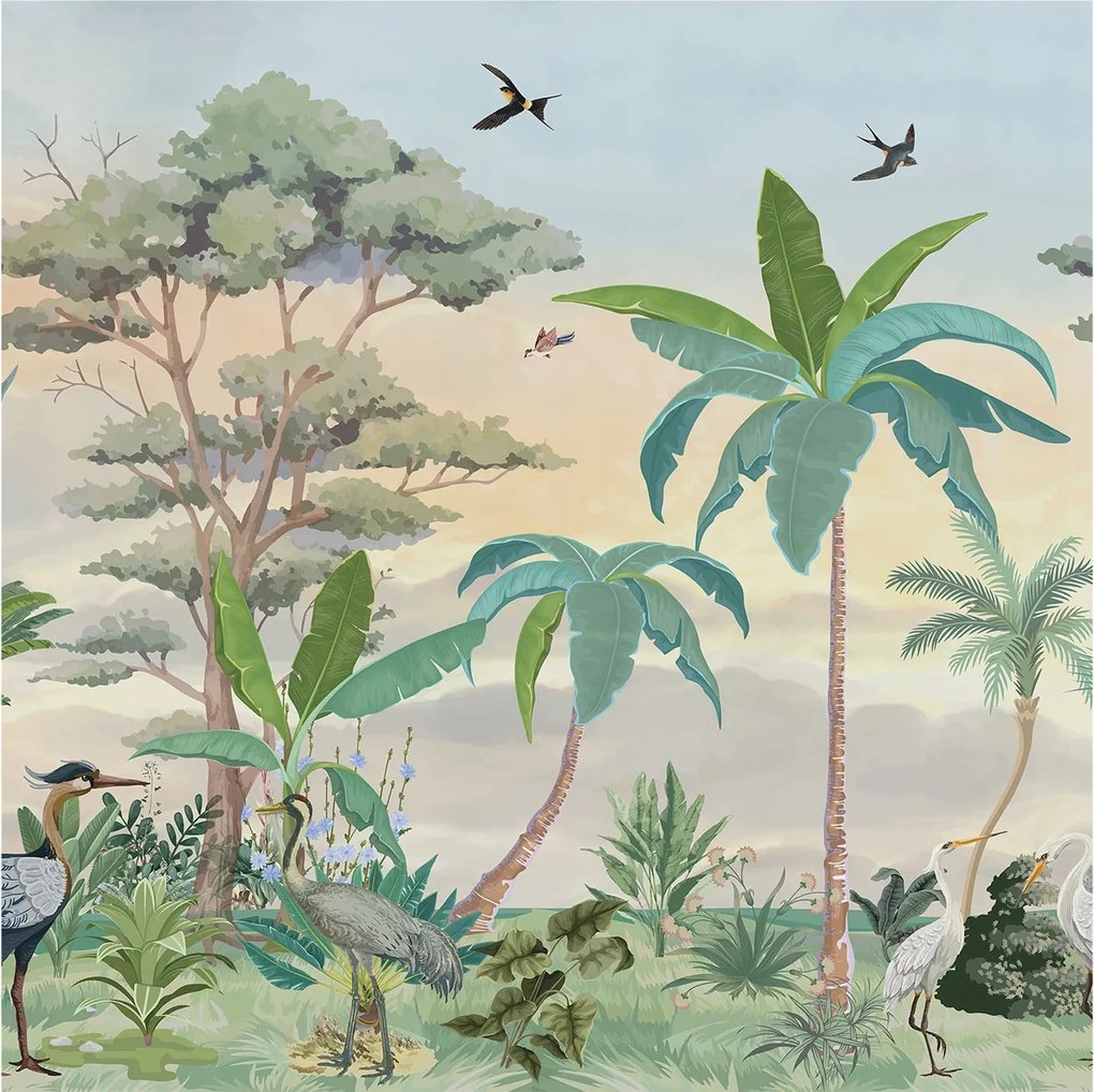 Flizelin tapéta Flizelin Fali Prémium Egzotikus növényvilág 250x250