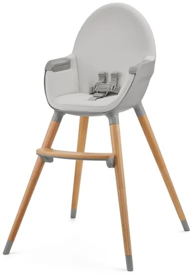 KINDERKRAFT - 2 az 1-ben FINI2 gyerek etetőszék bükk/szürke