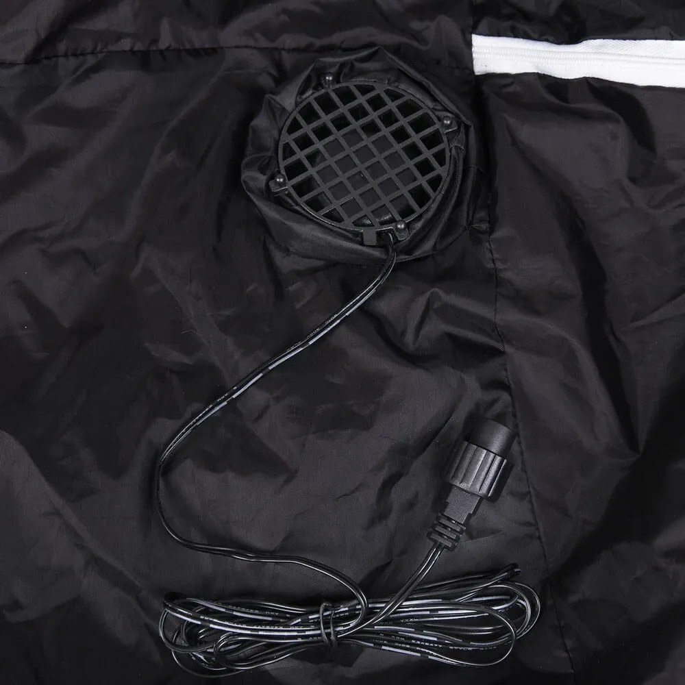 Világító Mikulás felfújható, 180 cm, piros Monzana