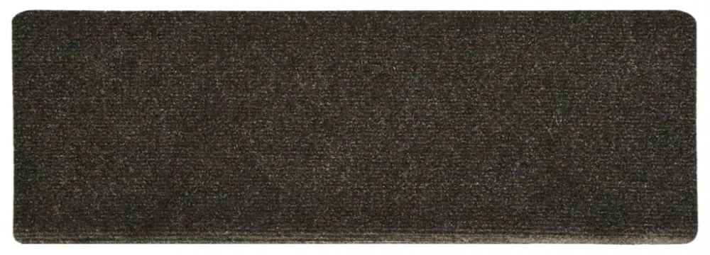15 db öntapadós lépcsőszőnyeg 65 x 21 x 4 cm antracit téglalap alakú széllel