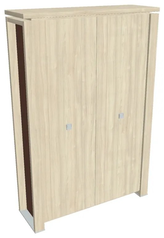 Verno+ S magas gardrób 140 x 46 x 210 cm, akác / barna