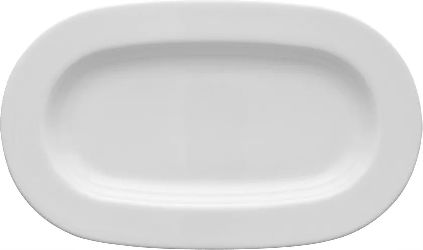 Lubiana Versailles Ovális Snack Tál 24 cm Fehér Porcelán Fehér