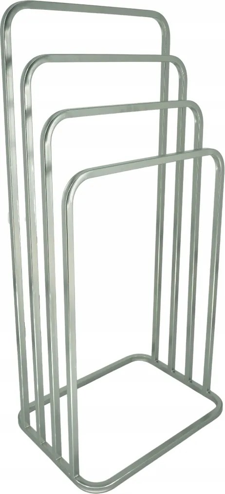 Round Törölközőtartó 4 karos fém, ezüst