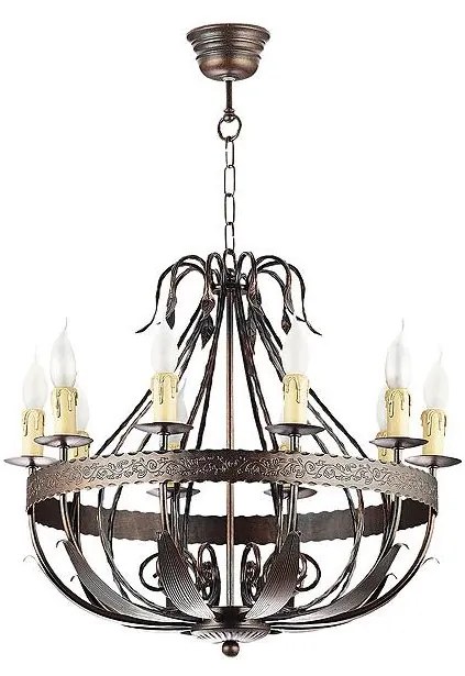 Csillár láncon LOARA 10xE14/60W/230V