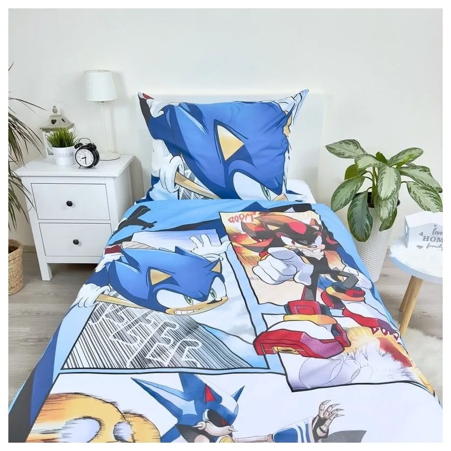 Egyszemélyes pamut gyerek ágyneműhuzat 140x200 cm Sonic – Jerry Fabrics