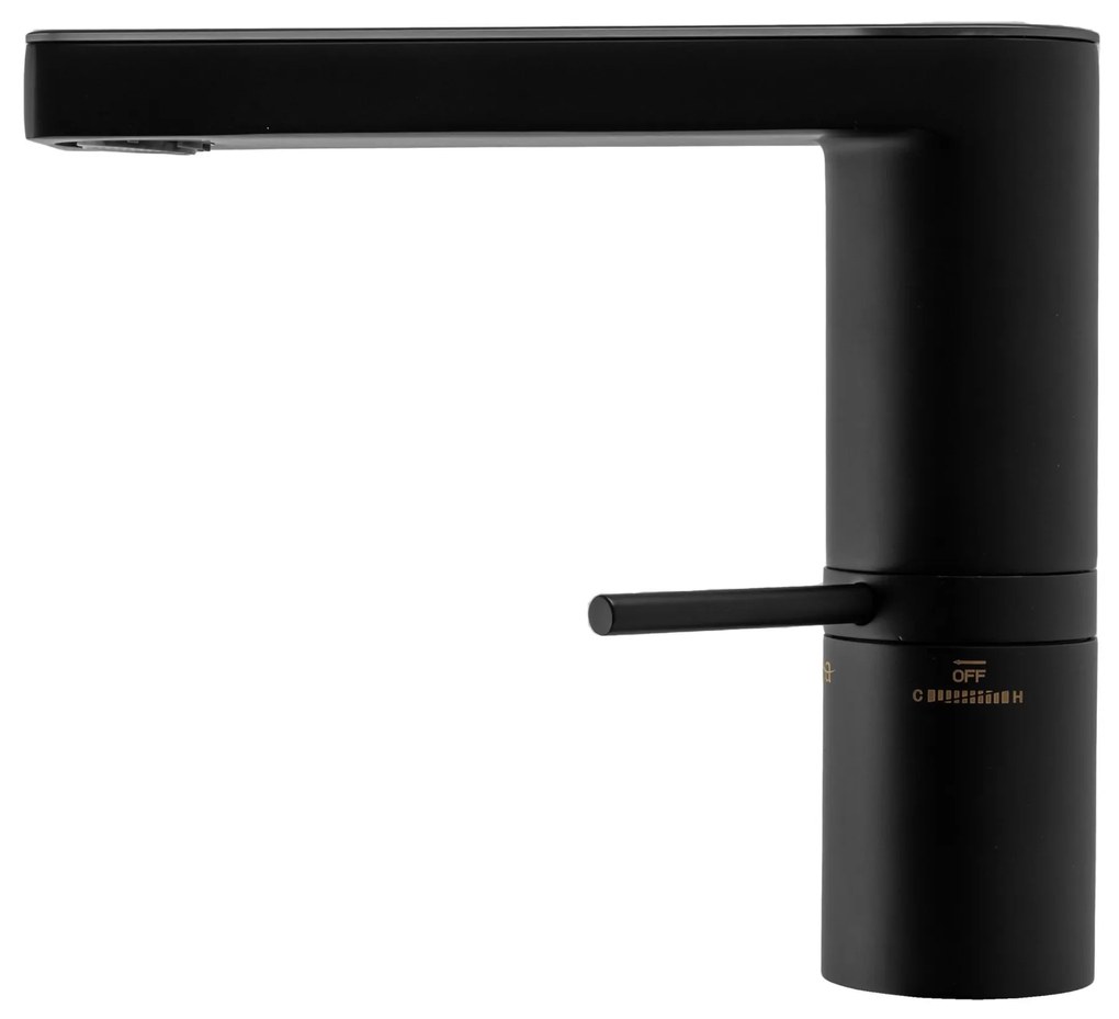 Fürdőszobai csaptelep Rea Amar LCD Low Black