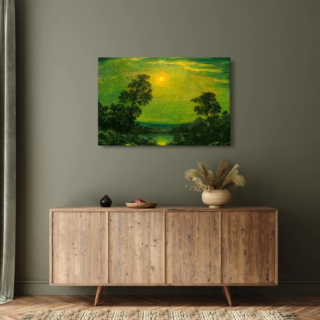 Kép - Imitator of Ralph Albert Blakelock, Moonlight, reprodukciók (90x60 cm)