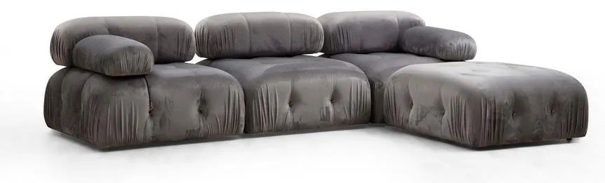 Sarokkanapé Bubble ( L1-O1-1R -Puf) - Szürke