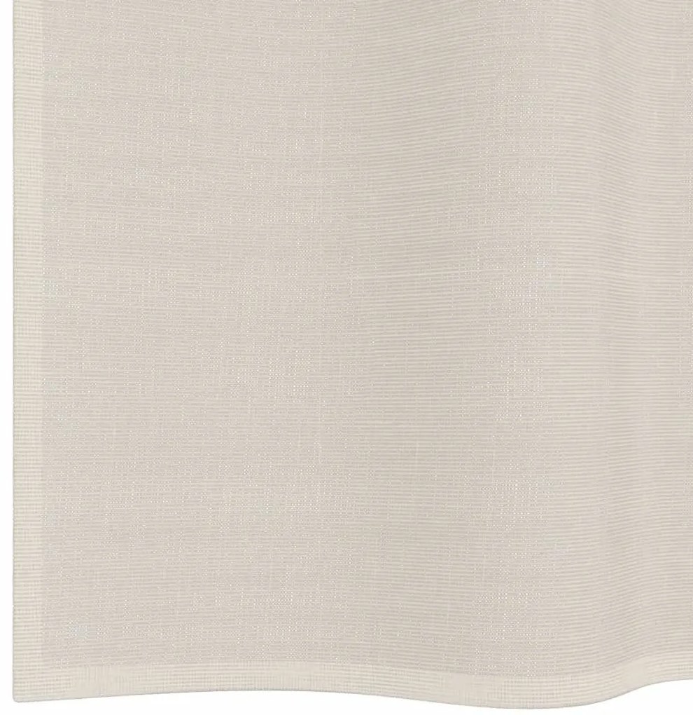 2 db krémszínű fátyolfüggönyök rojtokkal 140x245 cm