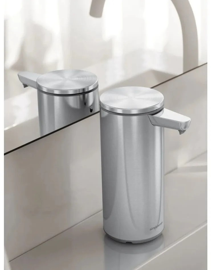Simplehuman érintésmentes szappanadagoló 266 ml,újratölthető, csiszolt rozsdamentes acél