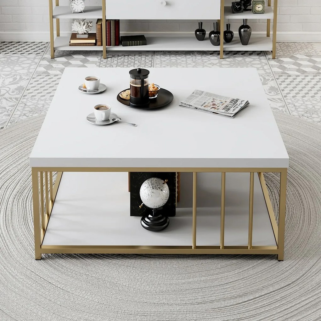 Zenn White and Gold konferenciaasztal