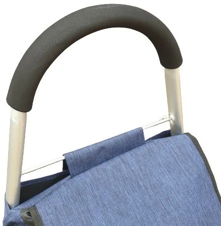 Signal kék aluvázas gurulós bevásárlótáska bevásárlókocsi