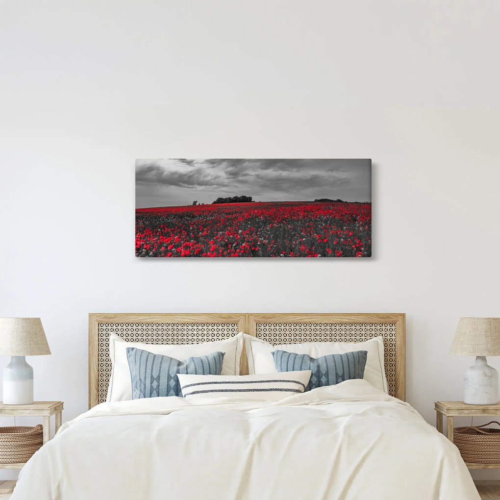 Pipacsos kép (120x50 cm)