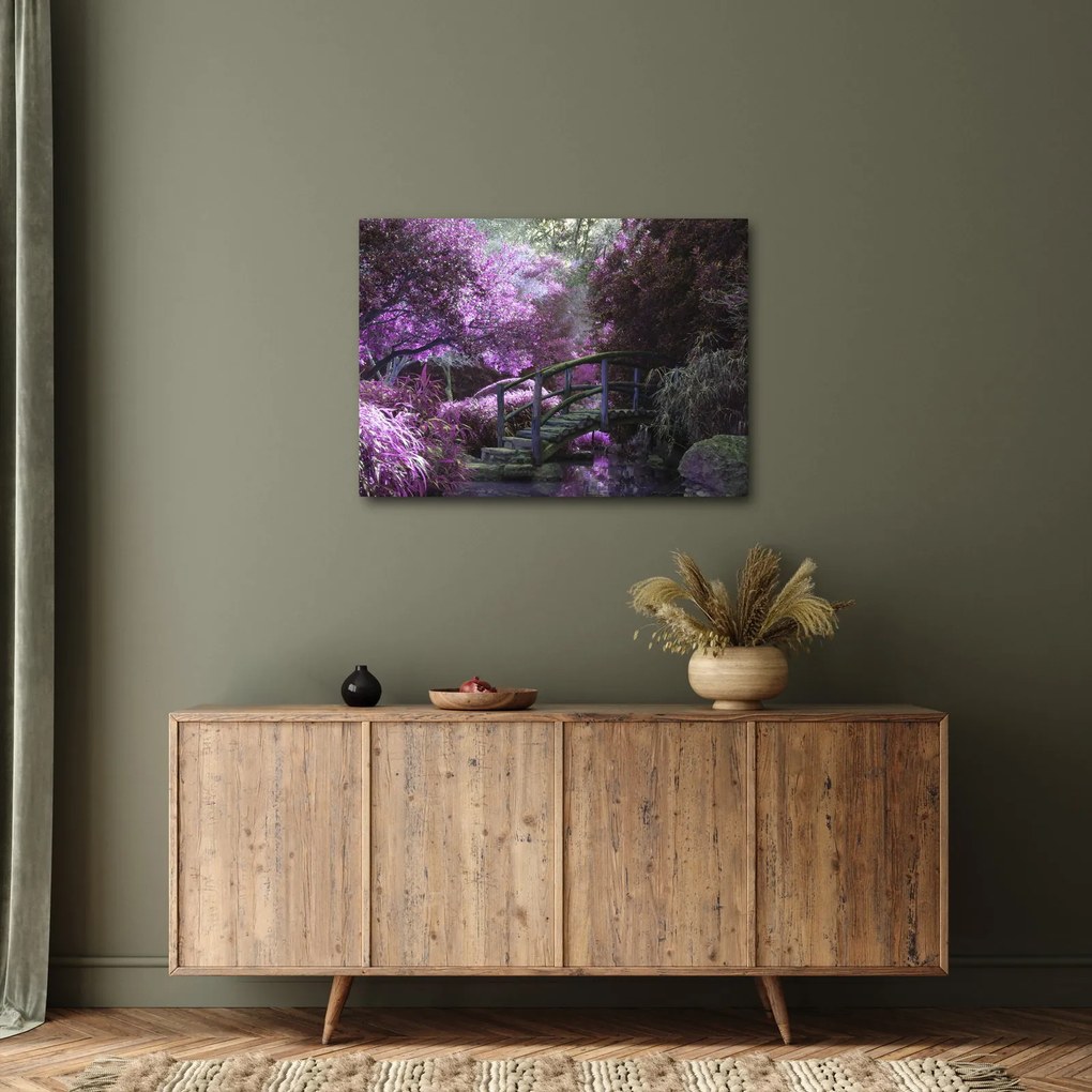 Kép - lila fák (70x50 cm)