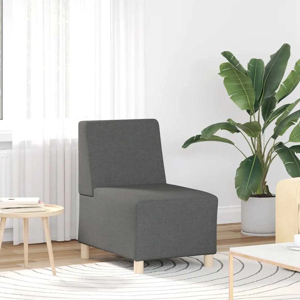sötétszürke szövet kanapéfotel 55 cm