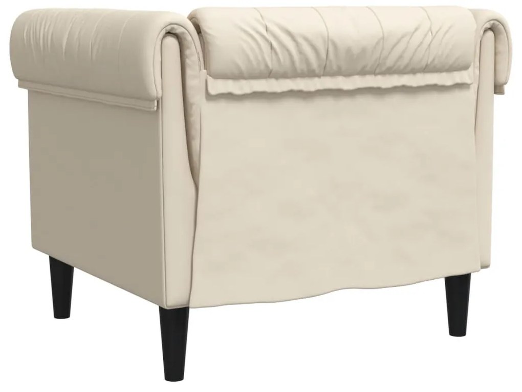 vidaXL vászon Chesterfield kanapé