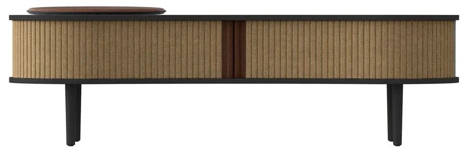 Barna TV-állvány tölgyfa dekorral 140x40 cm Audacious – UMAGE