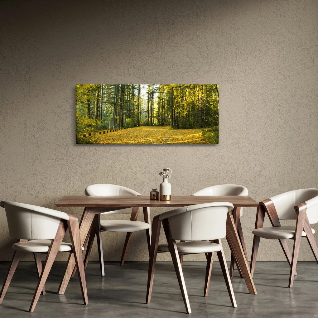 Kép - erdő ősszel (120x50 cm)